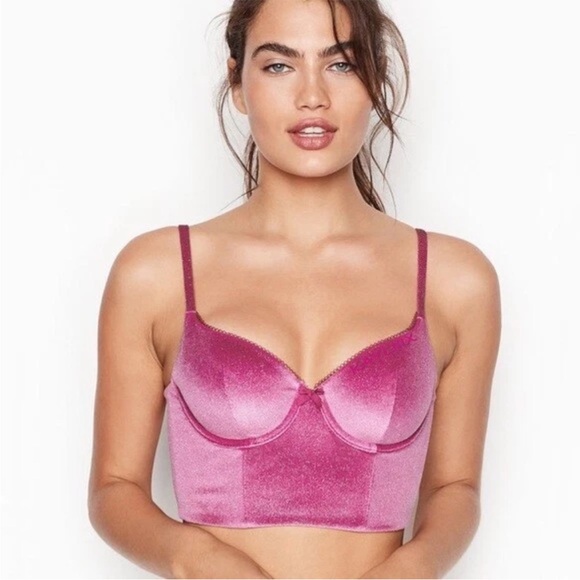 Victoria's Secret Other - Victorias Secret | Body by Victoria Long Line Bra Velvet Pink size 34DD